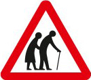 Frail or elderly people likely to cross