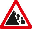 Falling or fallen rocks