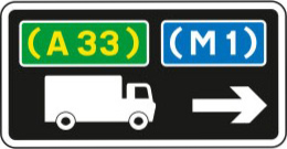 Advisory route for lorries