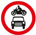 No motor vehicles