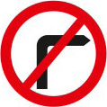 No right turn