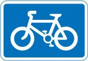 Route for pedal cycles only