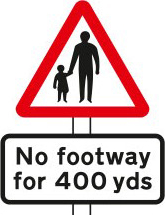 Pedestrians in the road ahead