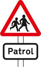 School crossing patrol ahead