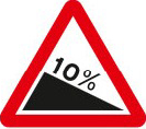 Steep hill downwards