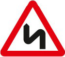 Double bend ahead