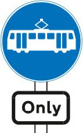 Trams only