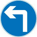 Turn left ahead