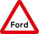 Worded warning sign